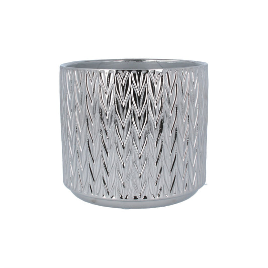 Pot Cover - Silver Staghorn 15cm