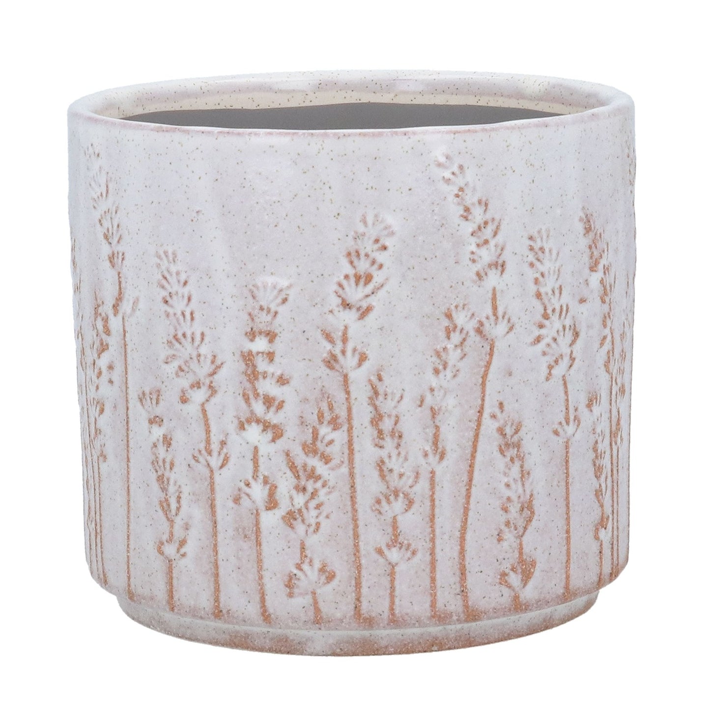 White lavender pot cover