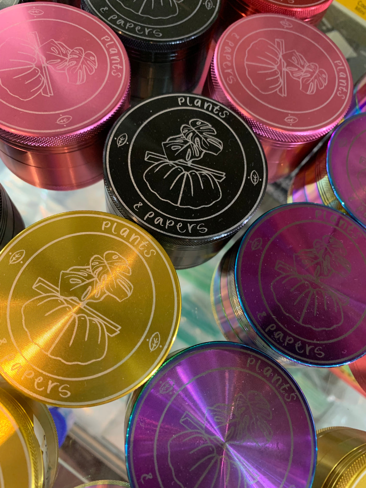 Plants & Papers Logo Design Grinder Large