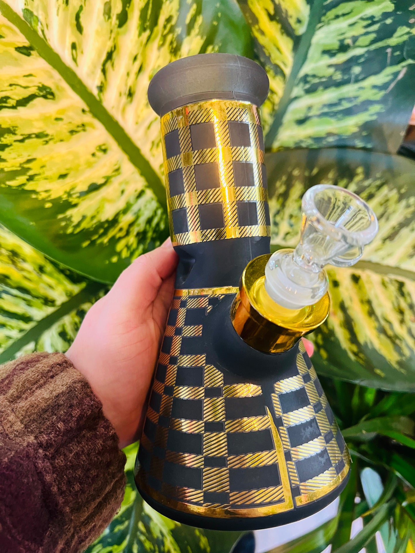 Chongz Checkered Black Bong