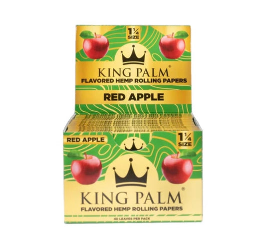 King Palm 1 1/4 Skins - Red Apple