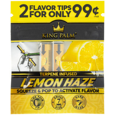 King Palm Flavoured Tips x 2 - Lemon Haze