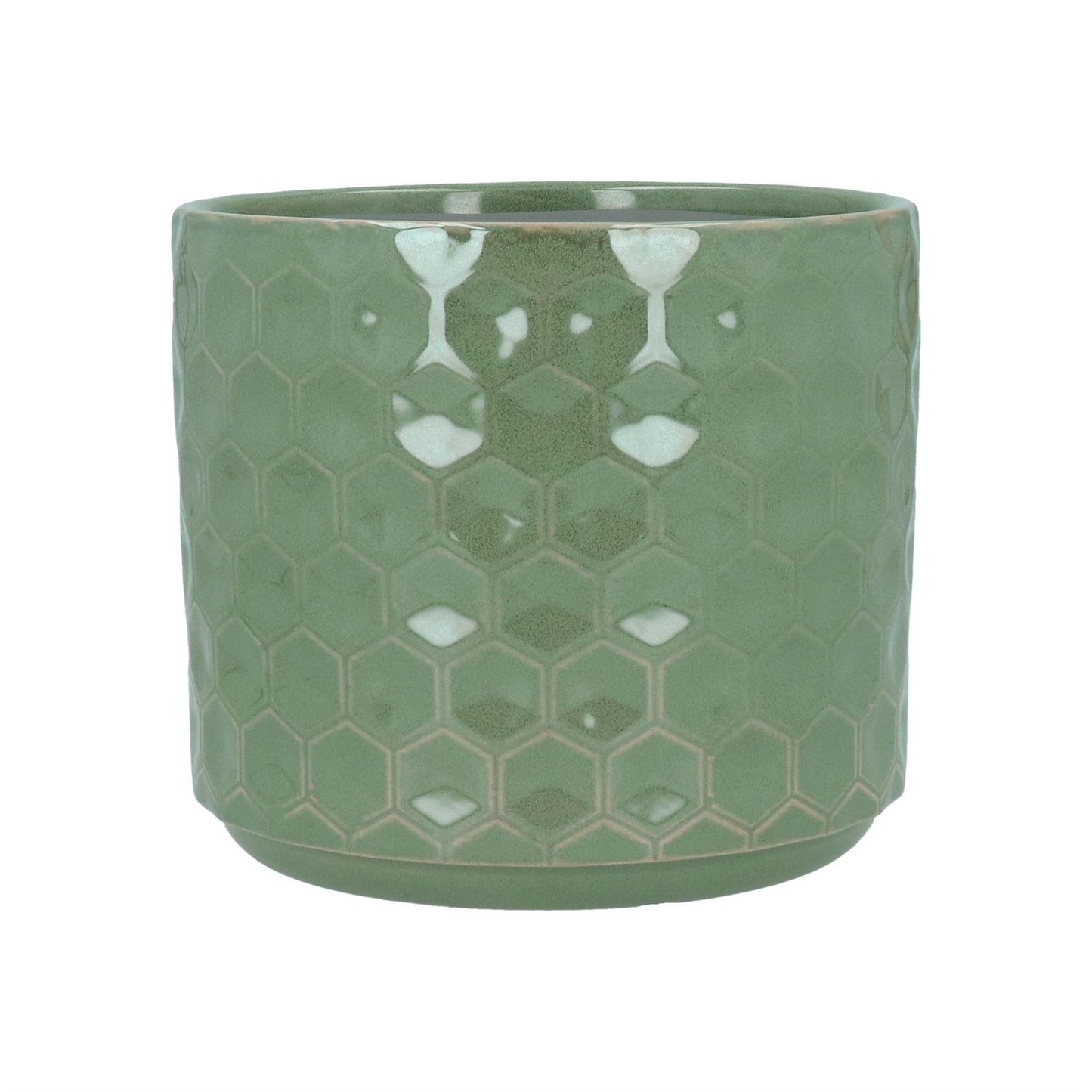 Gisela Graham Seafoam Honeycomb pot cover