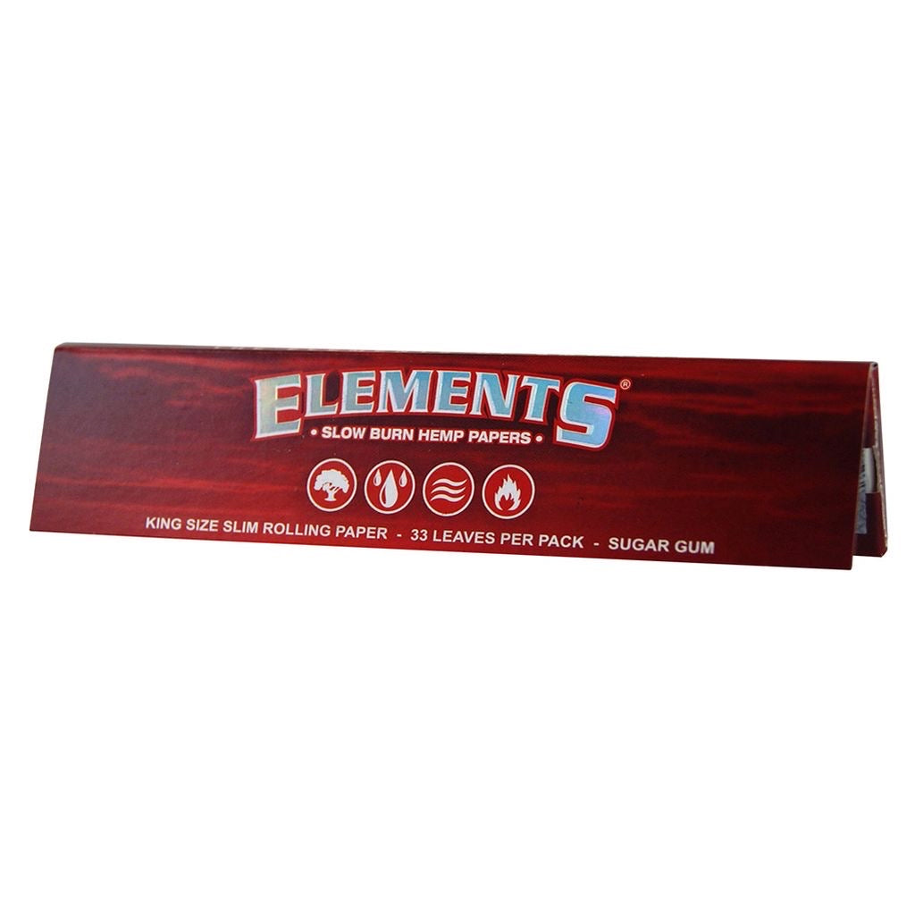 Elements Red King Size Slim Rolling Paper