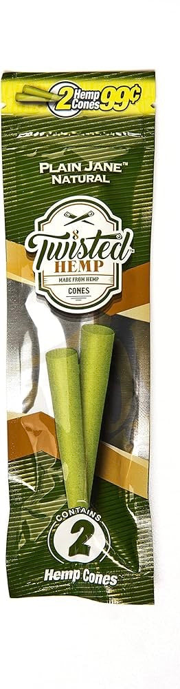 Twisted Hemp Cones - Plain Jane