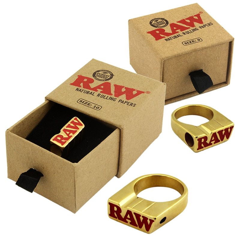 Raw Gold Smoking Ring