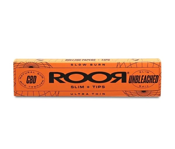 Roor King Size Papers with Tips - Unbleached