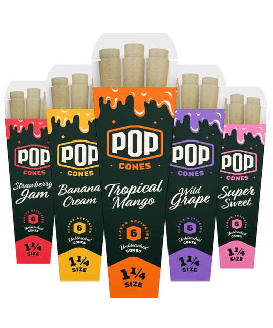 Pop Cones 1 1/4 Flavoured Prerolls