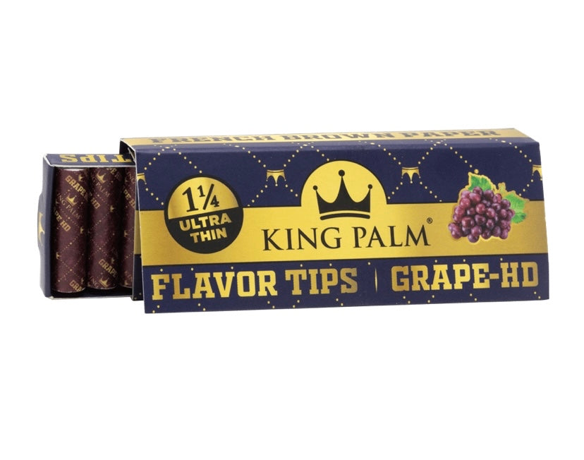 King Palm 1 1/4 Skins and Flavoured Tips - Grape