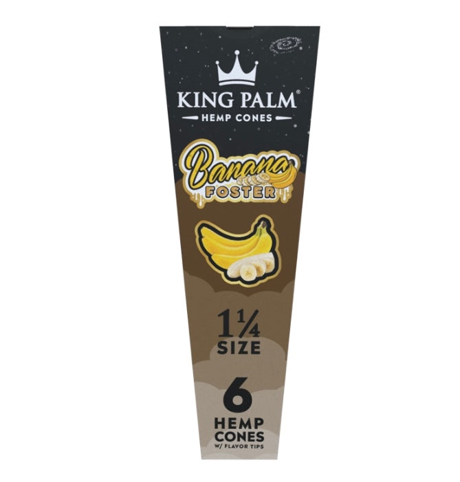 King Palm Hemp Cones 1 1/4 - Banana