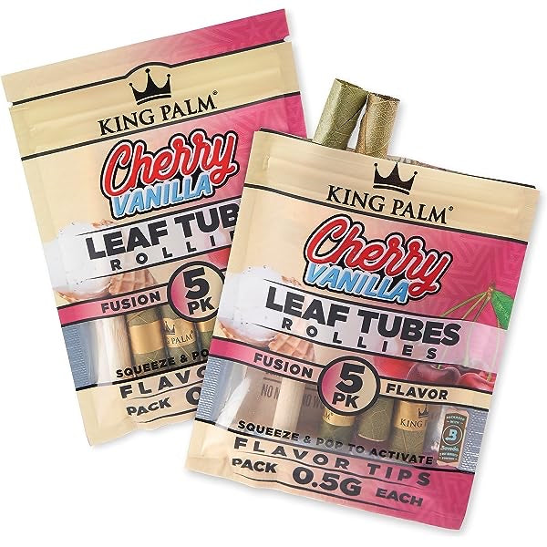 King Palm Leaf Cone – Cherry Vanilla (5 Pack)