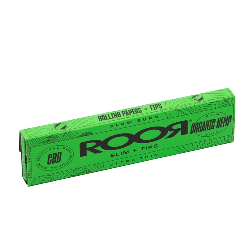 Roor King Size Papers with Tips - Organic Hemp