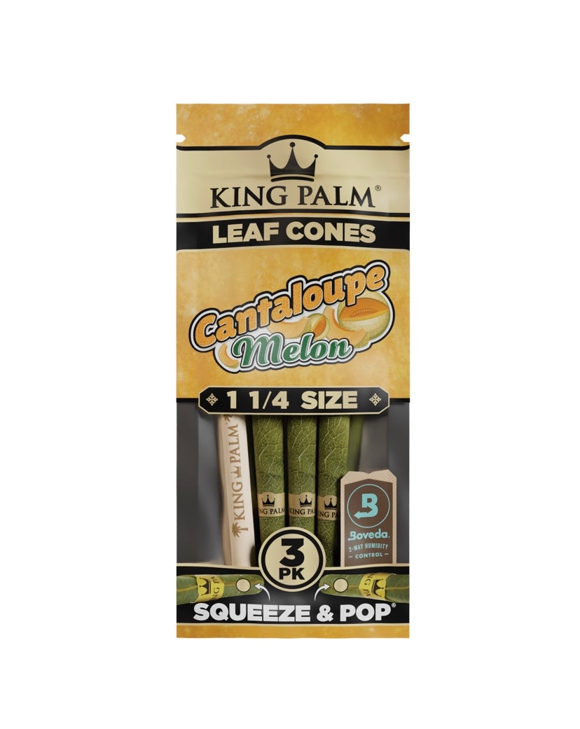 King Palm Leaf Cones - Cantaloupe (3 Pack)