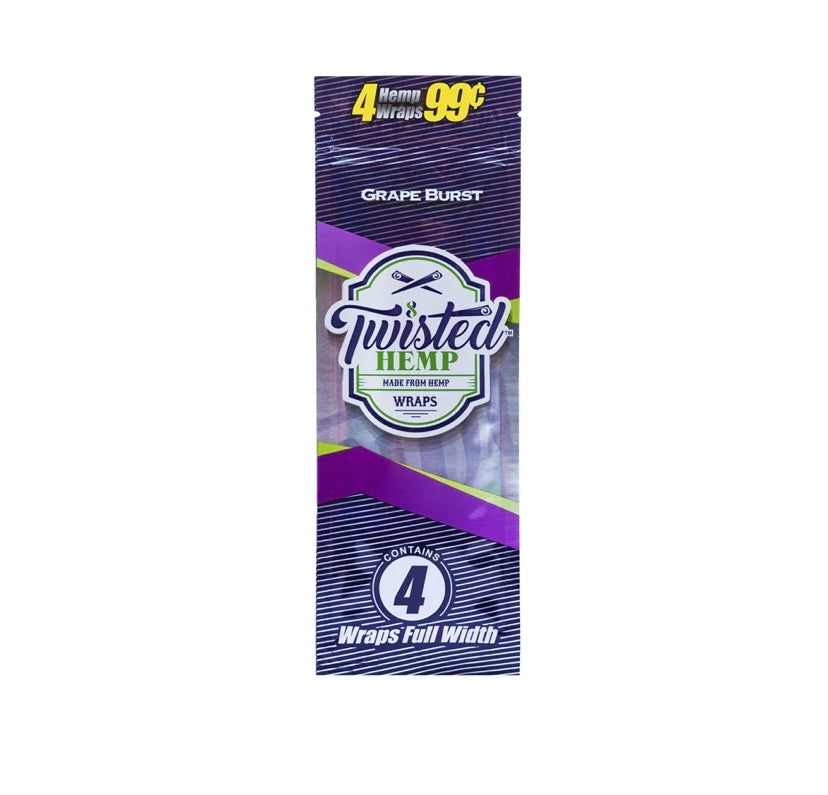 Twisted Hemp Wrap - Grape Burst