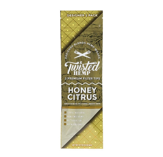 Twisted Hemp Wrap - Honey Citrus