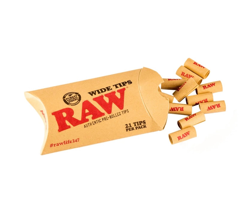 Raw Wide Prerolled Tips