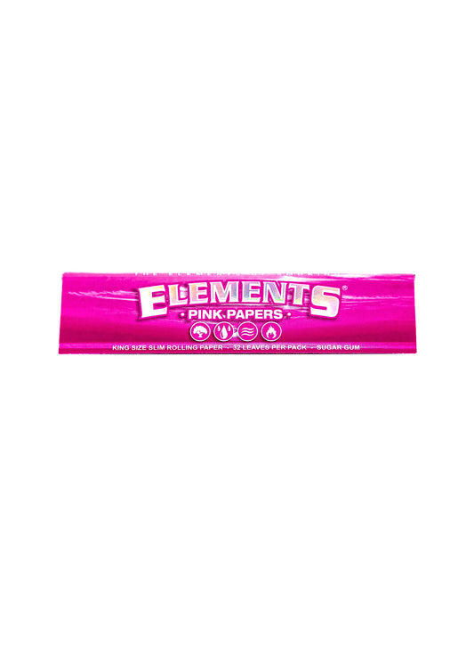 Elements Pink King Size Slim Rolling Paper