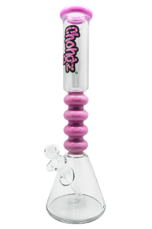 Chongz Envy Breeds Desire Glass Bong 40cm - Milk Pink