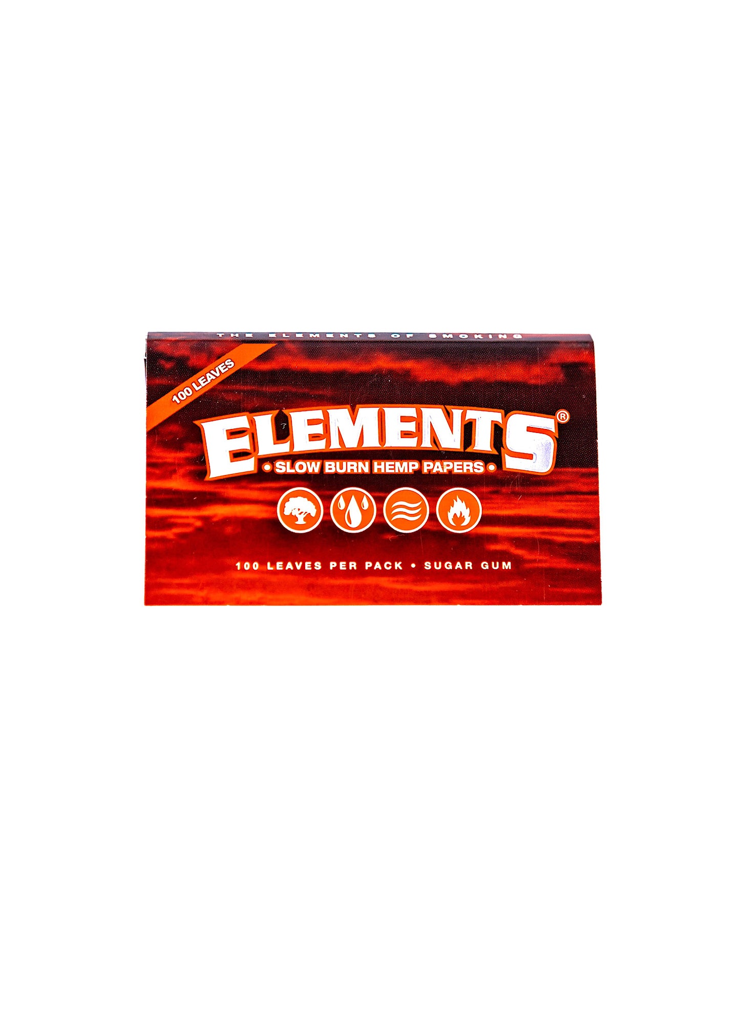 Elements Red Single Wide Rolling Paper Double Pack