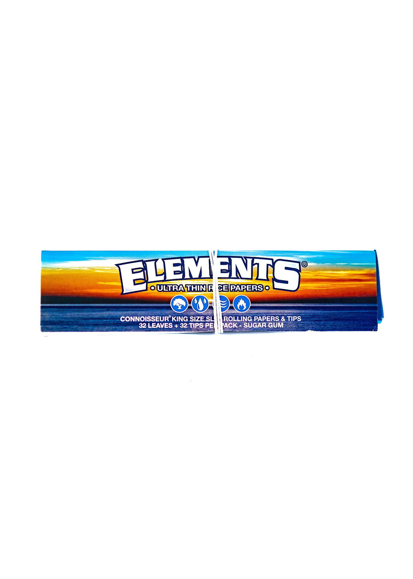 Elements Blue Connoisseur King Size Slim Rolling Paper & Tips