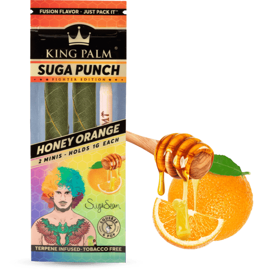 King Palm Leaf Rolls - Suga Punch Honey Orange