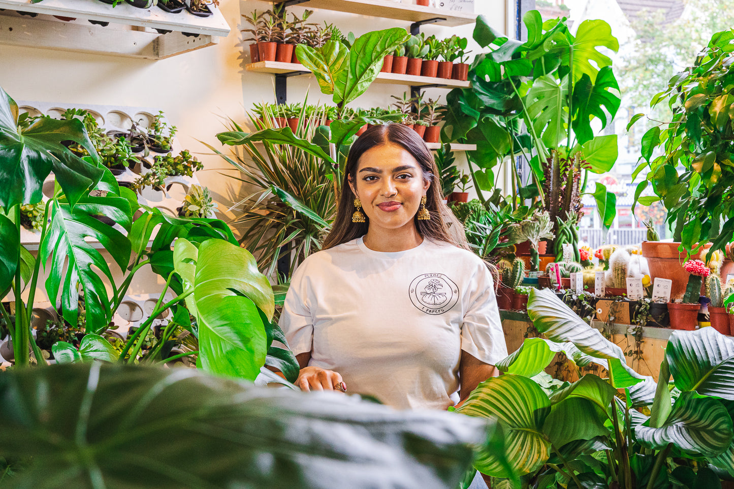 Plants and Papers T - Shirt White