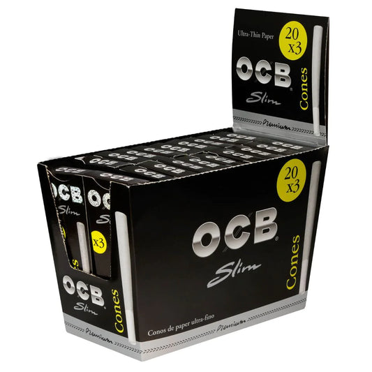 OCB Premium King Size Slim Pre-Rolled Paper Cones 3 Pack