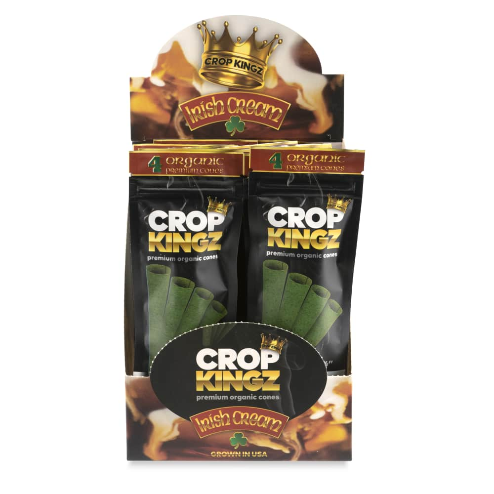 Premium Crop Kingz Pre-Rolled 1 ¼ Cone 4 Pack - Irish Cream