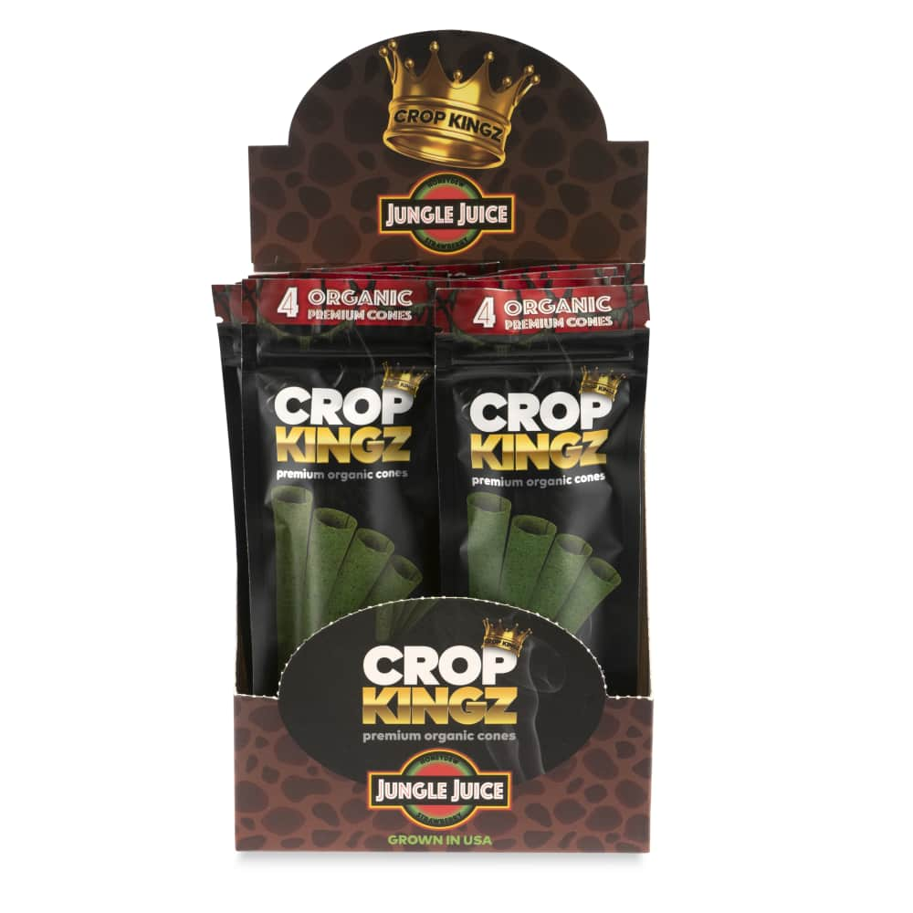 Premium Crop Kingz Pre-Rolled 1 ¼ Cone 4-Pack - Jungle Juice (Honeydew and Strawberry)