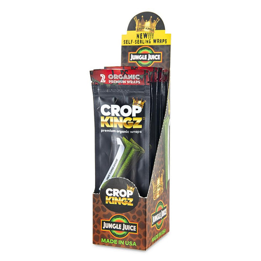 Premium Crop Kingz Hemp Blunt Wraps 2 Pack - Jungle Juice (Honeydew & Strawberry)