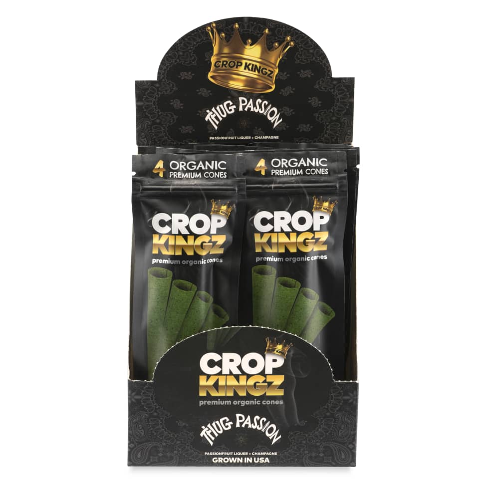 Premium Crop Kingz Pre-Rolled 1 ¼ Cone 4-Pack - Thug Passion (Passionfruit Liquor & Champagne)