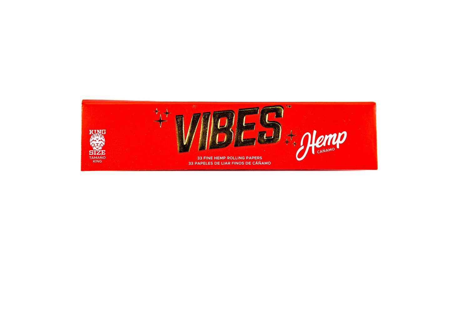 Vibes Red hemp King Size Rolling Paper